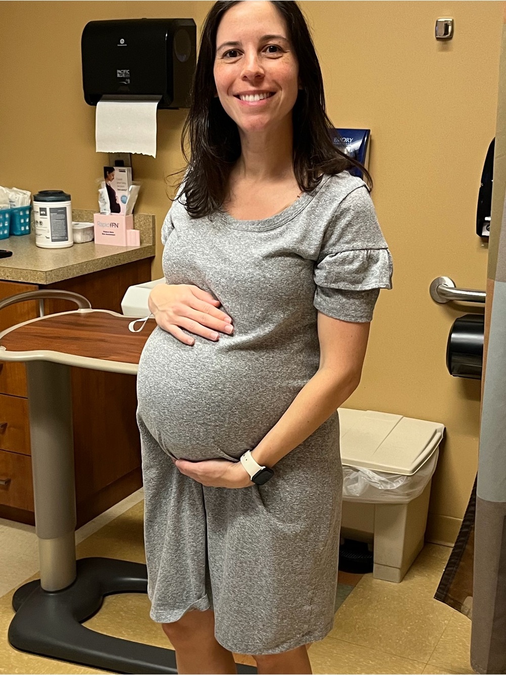 Isabel Maternity by Ingrid & Isabel Heather Gray Sweatshirt